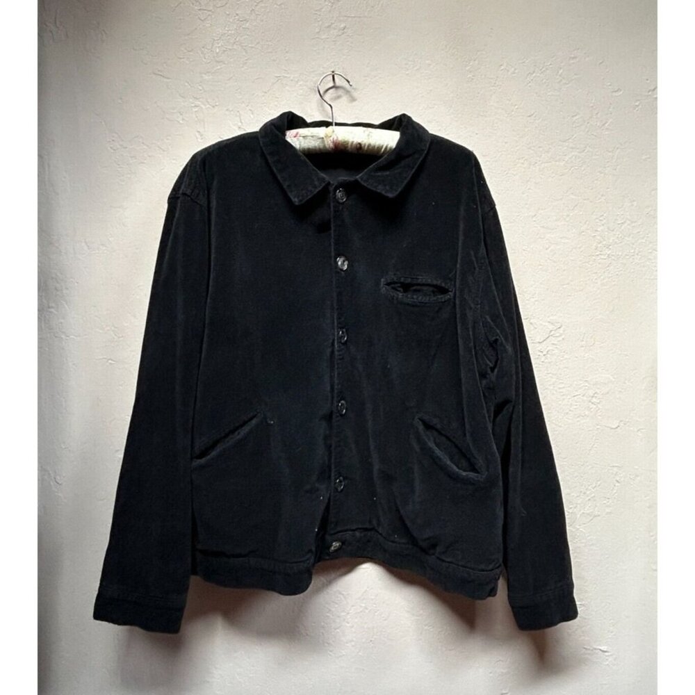 CP Shades Womens Long Sleeve Black Button Down Shirt Medium Pre-Shrunk Cotton